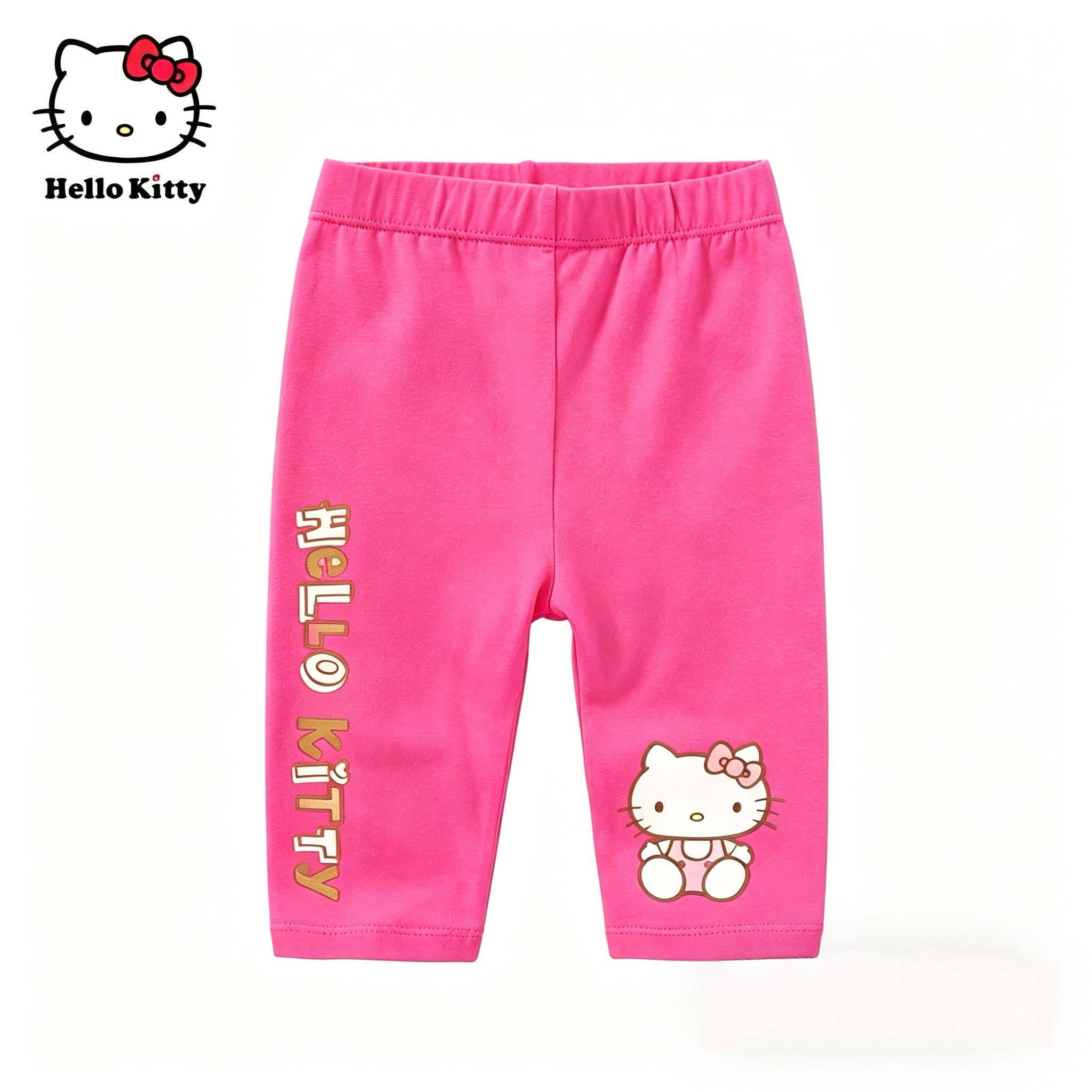 HelloKitty童装女童夏棉七分裤九分裤打底裤子薄儿童
