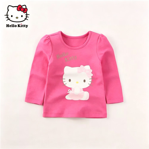 hellokitty女童泡泡袖t恤