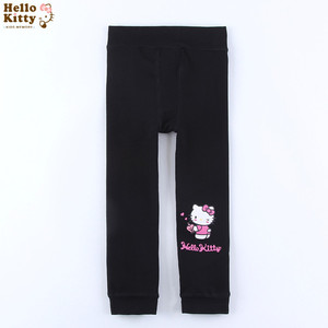 Hello Kitty正品女童打底裤儿童保暖裤靴裤加绒长裤子冬保暖裤