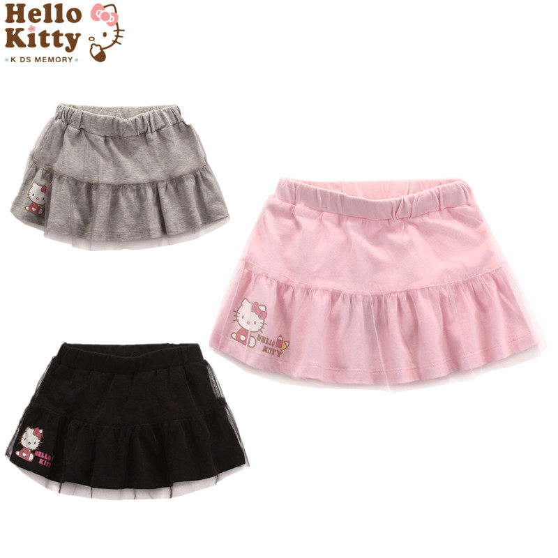 Hello Kitty可爱韩版宝宝女童纯棉网纱半身裙子百褶裙公主裙,童装/婴儿装/亲子装,半身裙,淘宝优惠券,粉丝福利购,淘宝优惠卷