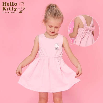 Hello Kitty女童连衣裙棉裙子儿童公主背心裙吊带裙洋装