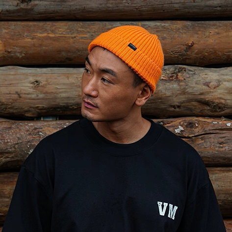 TRI-RIBBEANIE三重坑条瓜皮帽