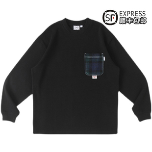 POCKET TWEED SHIRT口袋长袖 哈里斯黑色TEE LAPRIMA T恤 HARRIS