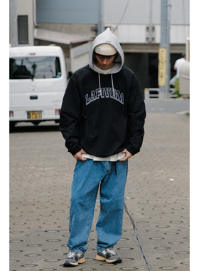 LAPIVIMA WIDE TAPERED DENIM  水洗蓝牛仔长裤