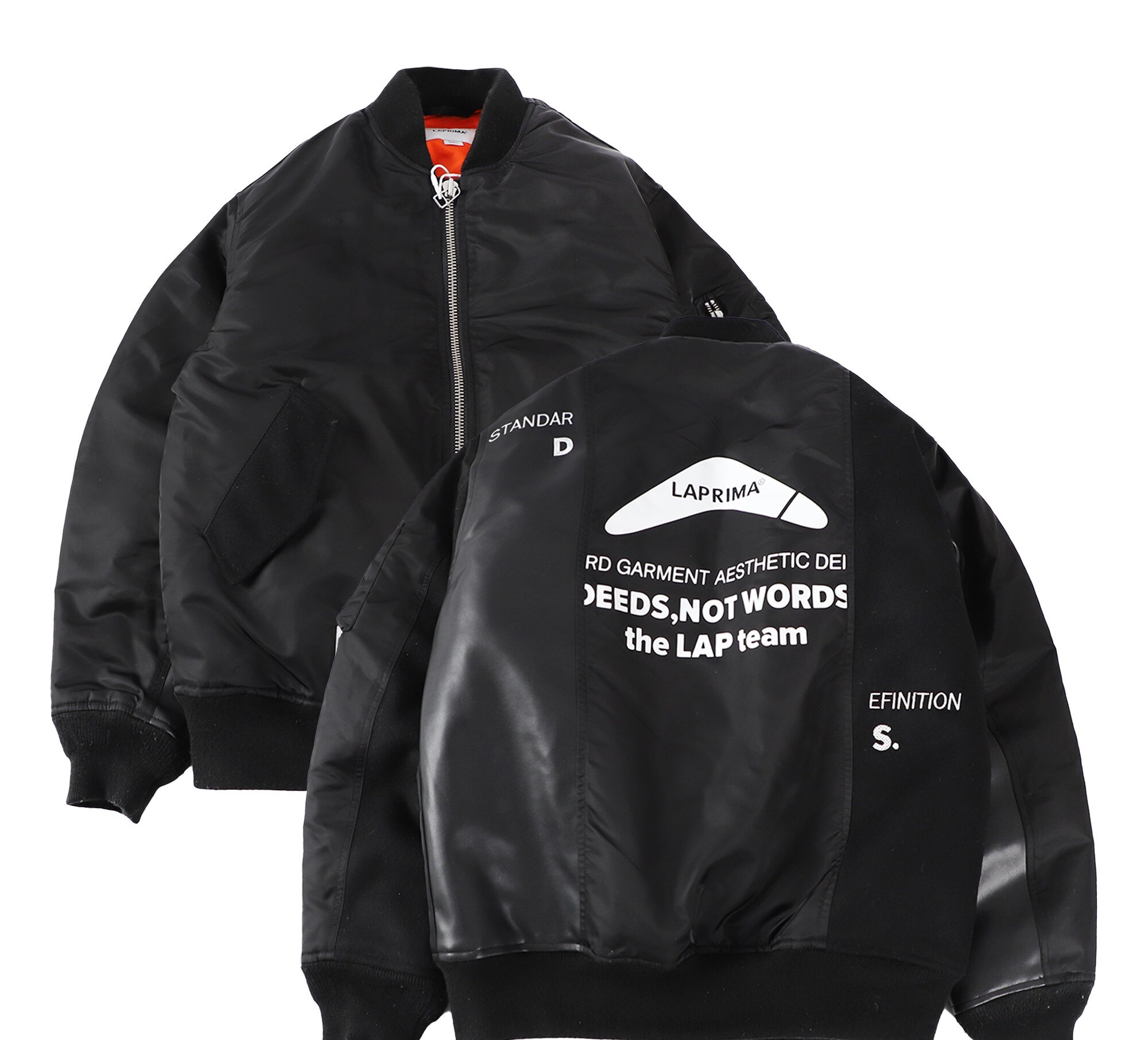 LAPRIMA Lap WMA-1 JACKET 解构拼接 空军夹克棒球宽松保暖棉服