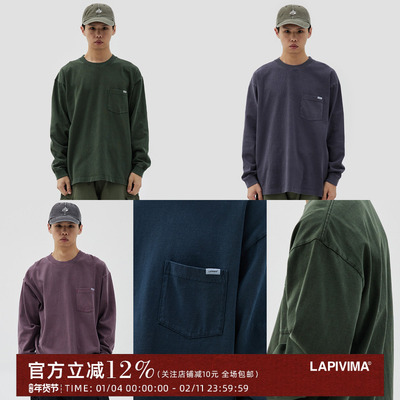 laprima小标洗水长袖T恤LAPRI