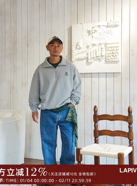 LAPIVIMA HALF-ZIP MOCK SWEATSHIRT 半拉链重磅高领卫衣简约秋冬