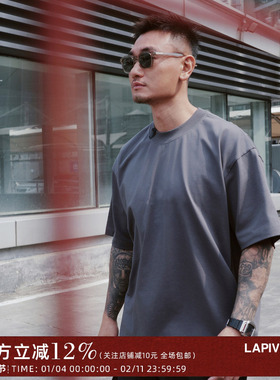 LAPIVIMA25春夏速干透气冰感散热圆领纯色LAP短袖T恤Cooling TEE