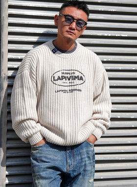 LAPIVIMA 24AW WIDE BOXY COARSE-KNIT SWAETER 秋冬粗针织衫毛衣