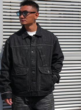 LAPIVIMA WIDE BOXY SELVEDGE DENIM JACKET 红边丹宁牛仔夹克