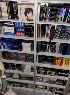 cd柜全实木书柜简易书架多层置物架dvd碟片架漫画书柜蓝光碟架