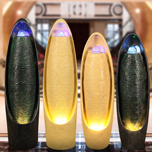 简约礼品欧式入户花园客厅玄关落地造景装饰风水球流水加湿器摆件