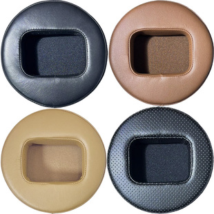 圆形平面耳机套罩垫黑黄咖啡色蛋白羊皮绒布90 100 110 120EARPAD