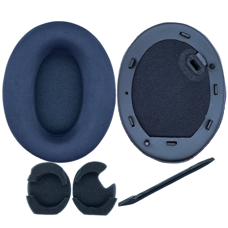 适用SONY索尼WH-1000XM4耳机罩套垫慢回弹羊皮汗布隔音厚冬夏季软