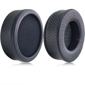 乾音定型环保圆形羊皮耳机套罩垫平面斜面打孔透气加厚柔软EARPAD