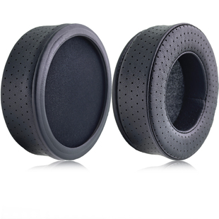 乾音定型环保圆形羊皮耳机套罩垫平面斜面打孔透气加厚柔软EARPAD