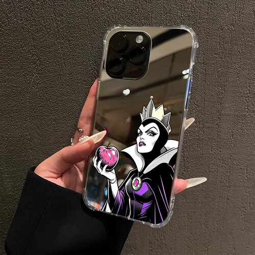 邪恶毒皇后适用iPhone18promax镜面16e女王15Pro苹果14手机壳xsmax补妆12pro少女13卡通7恶搞8plus丑萌xr潮牌