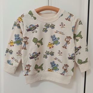 外贸童装卡通玩具总动员卫衣新款男女宝宝长袖春秋迪迪尼卡通上衣
