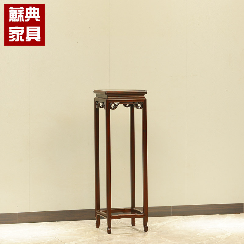 红木家具非洲酸枝木中式仿古花架明式花几落地古典花架客厅盆景架