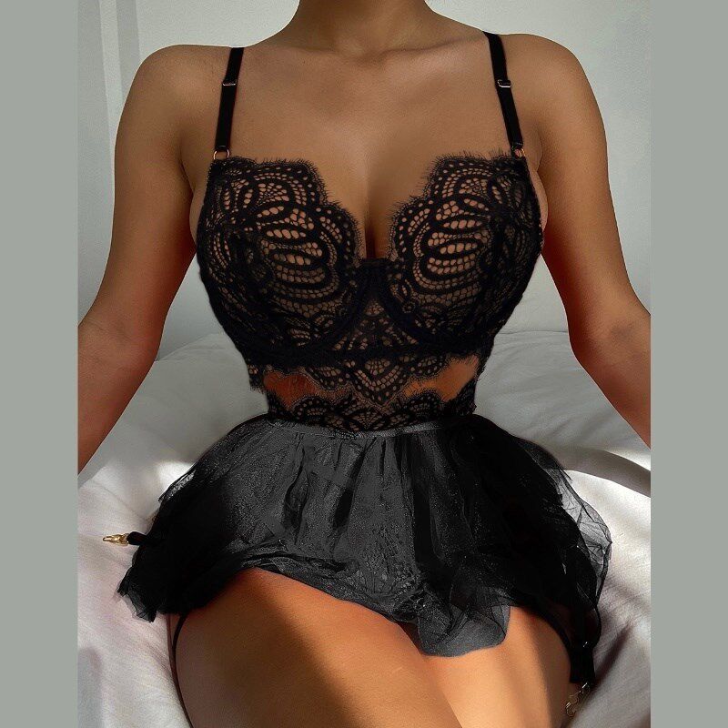 Women Sexy Lingerie Fashion Underwear Nightdress Bra Dress