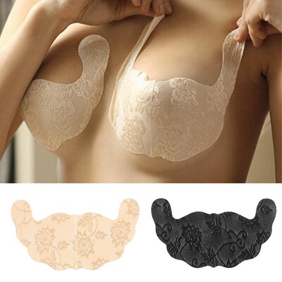 le Stickers Reusable Bra Nipple Covers Nude Black Breast Pad