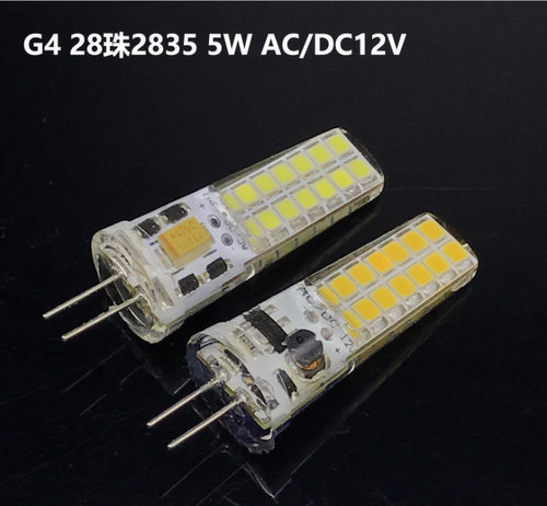 G4水晶光源节能照明AC/DC12V 28LED 2835 5W玉米灯