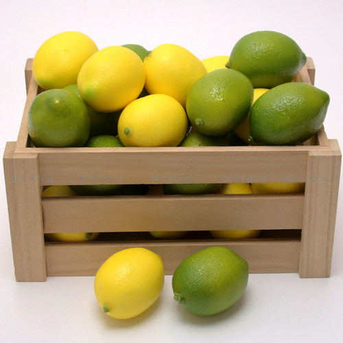 摄影橱柜教学用具黄柠檬仿真水果