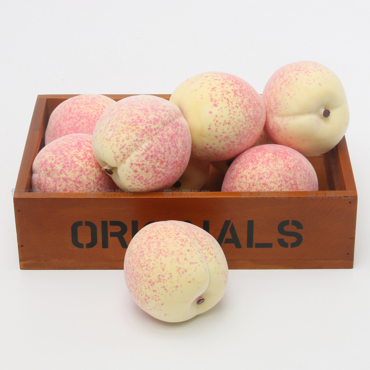 仿真水果蔬菜假水果食品模型橱柜摆设逼真仿真加重桃子仙桃水蜜桃