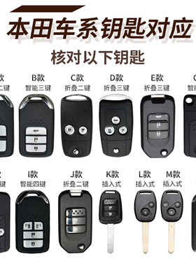 适用本田雅阁思域缤智凌派冠道艾力绅杰德汽车钥匙套包扣保护套