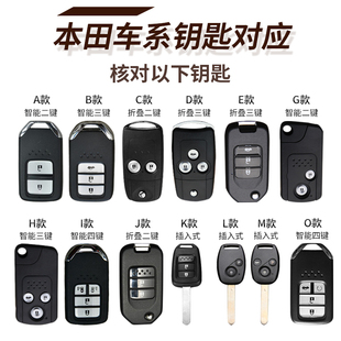 适用本田雅阁思域缤智凌派冠道艾力绅杰德汽车钥匙套包扣保护套