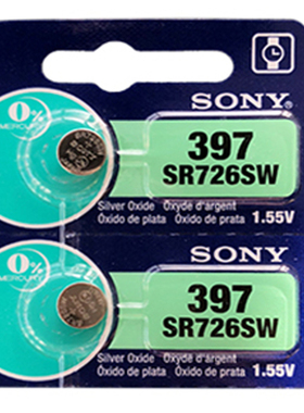 SONY索尼原装手表电池 SR726W/SW 397 AG2 卡西欧Baby-G纽扣电子