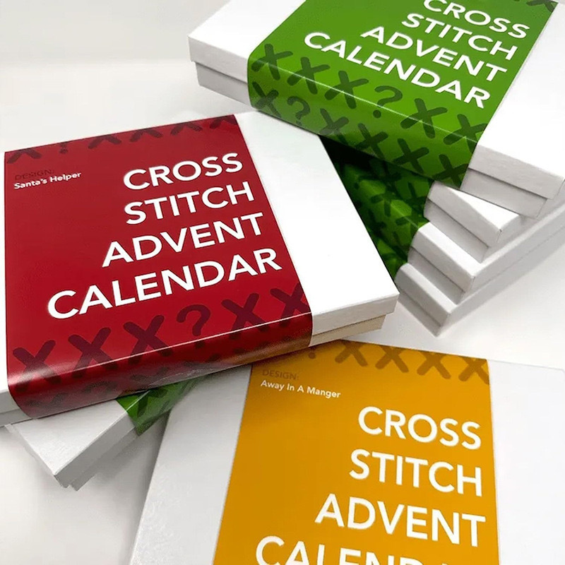 跨境新款cross stitch advent calendar圣诞节系列刺绣套装