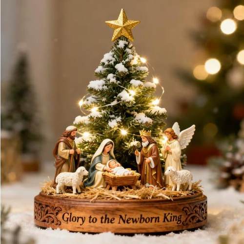 Nativity Christmas Tree Scene 圣诞树场景