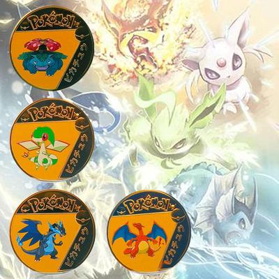 卡通动漫皮卡丘口袋妖怪精灵宝可梦纪念币纪念章跨境外贸金属礼品