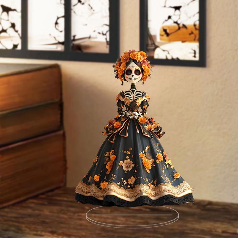 跨境迪亚德洛斯穆尔托斯桌面装饰小摆件防水耐磨书桌柜台挂件摆件