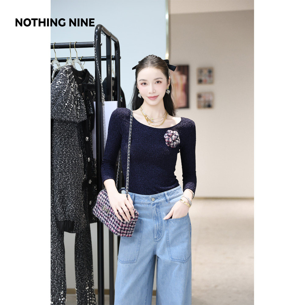 NOTHING NINE诺卡暖风纯色韩国进口面料打底衣/打底裤