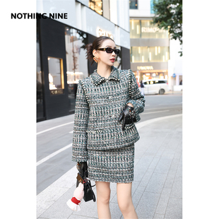 外套 奥里恩塔意大利进口套装 半裙 NINE NOTHING