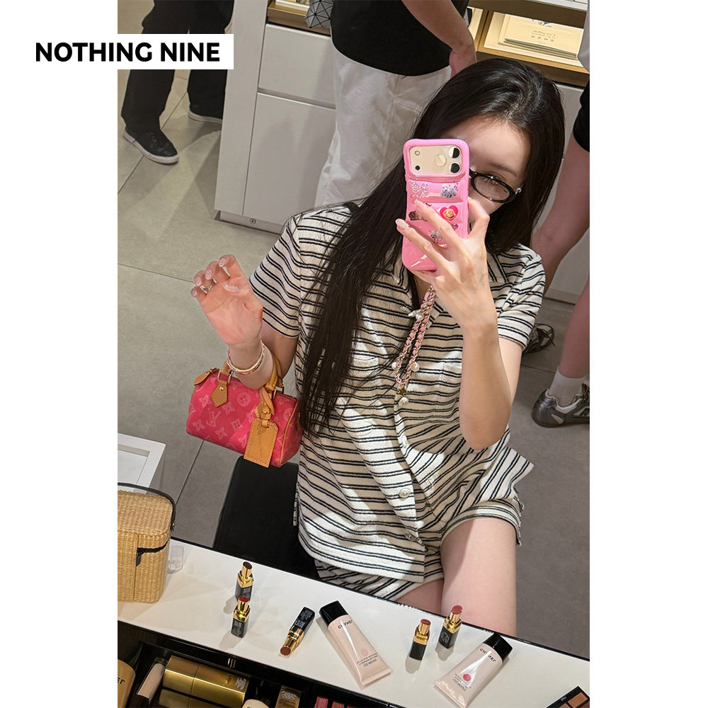 NOTHING NINE 北岸绅序韩国进口棉质套装上衣/短裤