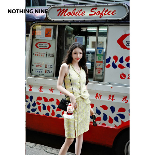 NOTHING NINE  马德里仲夏意大利进口面料马甲/半裙