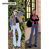 游乐场原创图案两口袋印花牛仔裤 NOTHING NINE