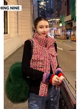 NOTHING NINE 莺歌法国进口scop粗花呢羽绒马甲