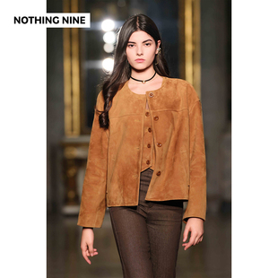 风吹谷限量麂皮外套 米兰秀款 马甲 NINE NOTHING