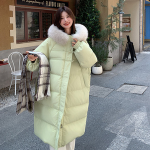 现货 2025冬季新款 长款毛领牛角扣棉服外套 137-8018-P195-K298图片