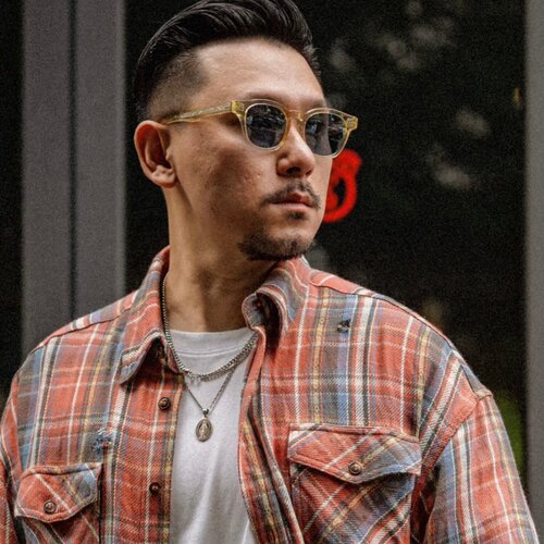 偏光方形复古男女复古雕花