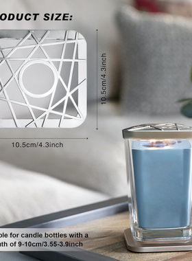 yankee扬杨洋基香薰蜡烛方形聪明盖防风盖illuma-lid防挂壁topper