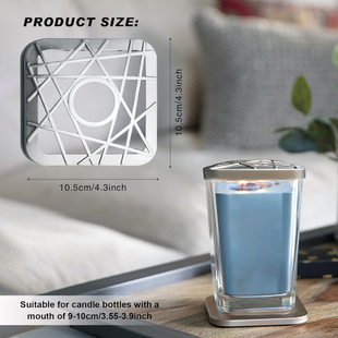 lid防挂壁topper yankee扬杨洋基香薰蜡烛方形聪明盖防风盖illuma