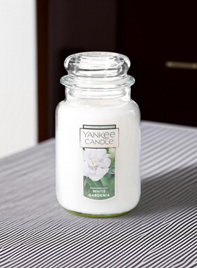 Yankee扬杨基白色栀子花gardenia香薰蜡烛石榴香味pomegranate