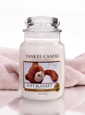 美国yankee小熊标柔软梦乡杨扬洋基香薰蜡烛边伯贤softblanket礼