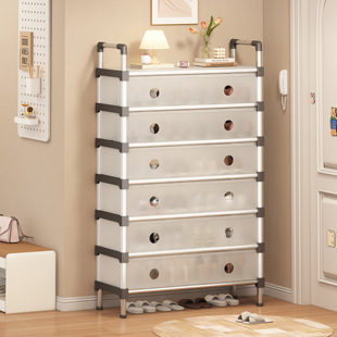 子收纳架 柜大容量不占空间多层鞋 出租房门口简易防灰尘鞋 架家用鞋