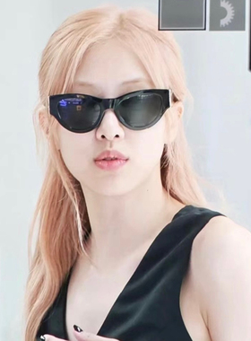 ROSE朴彩英猫眼墨镜M94防紫外线UV400小红书同款复古太阳镜2024新